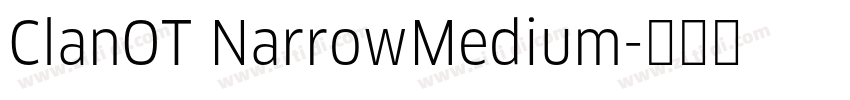 ClanOT NarrowMedium字体转换